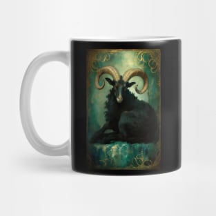 Aries the Ram Zodiac Illustration Mug